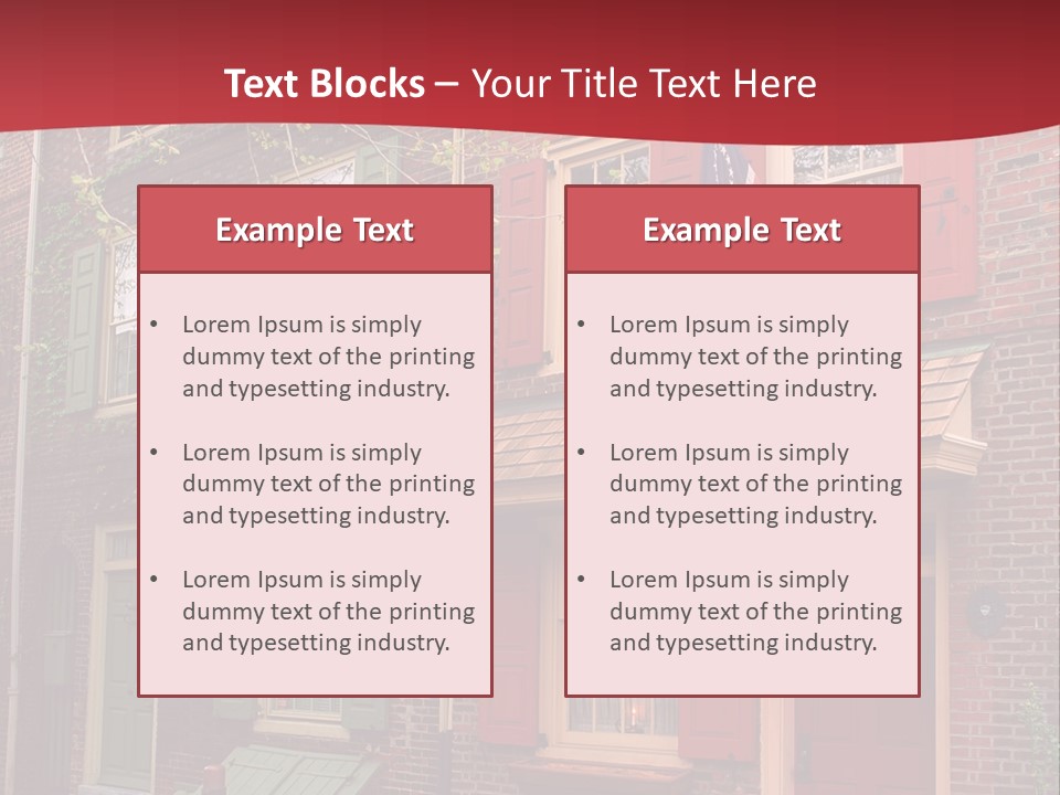 Sidewalk Architecture Exterior PowerPoint Template