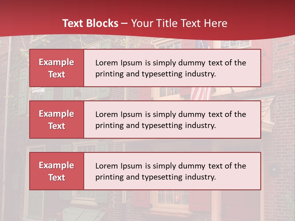 Sidewalk Architecture Exterior PowerPoint Template