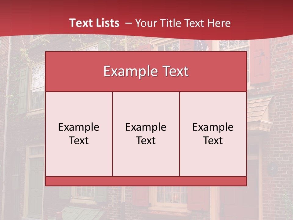 Sidewalk Architecture Exterior PowerPoint Template