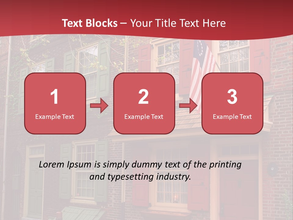 Sidewalk Architecture Exterior PowerPoint Template