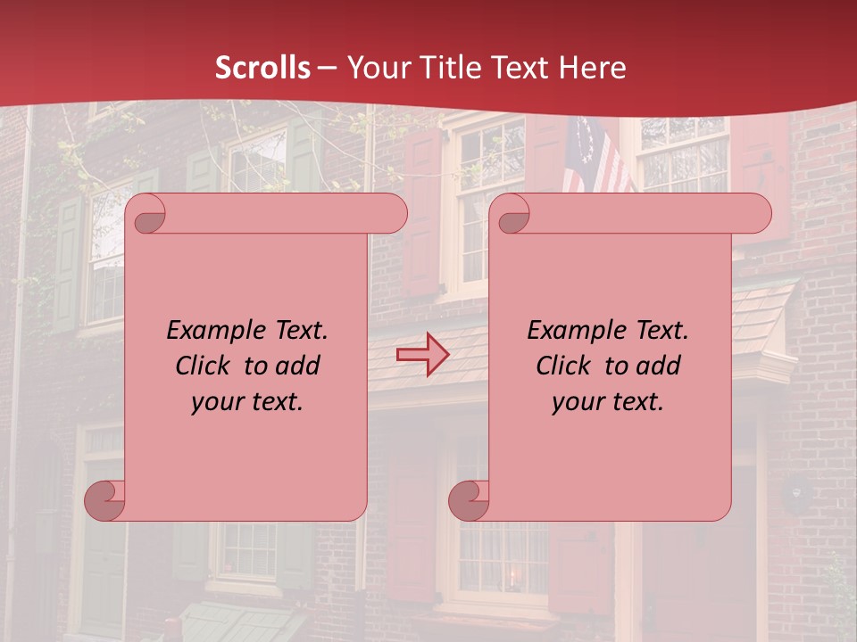 Sidewalk Architecture Exterior PowerPoint Template