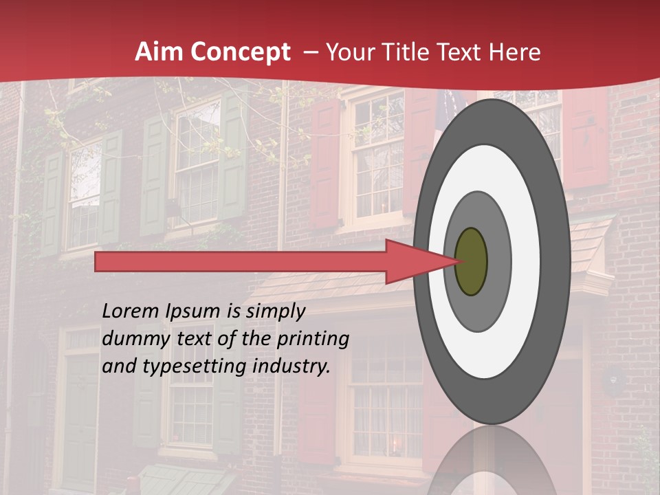 Sidewalk Architecture Exterior PowerPoint Template