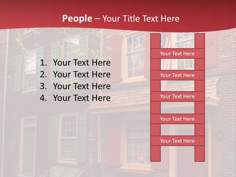 Sidewalk Architecture Exterior PowerPoint Template