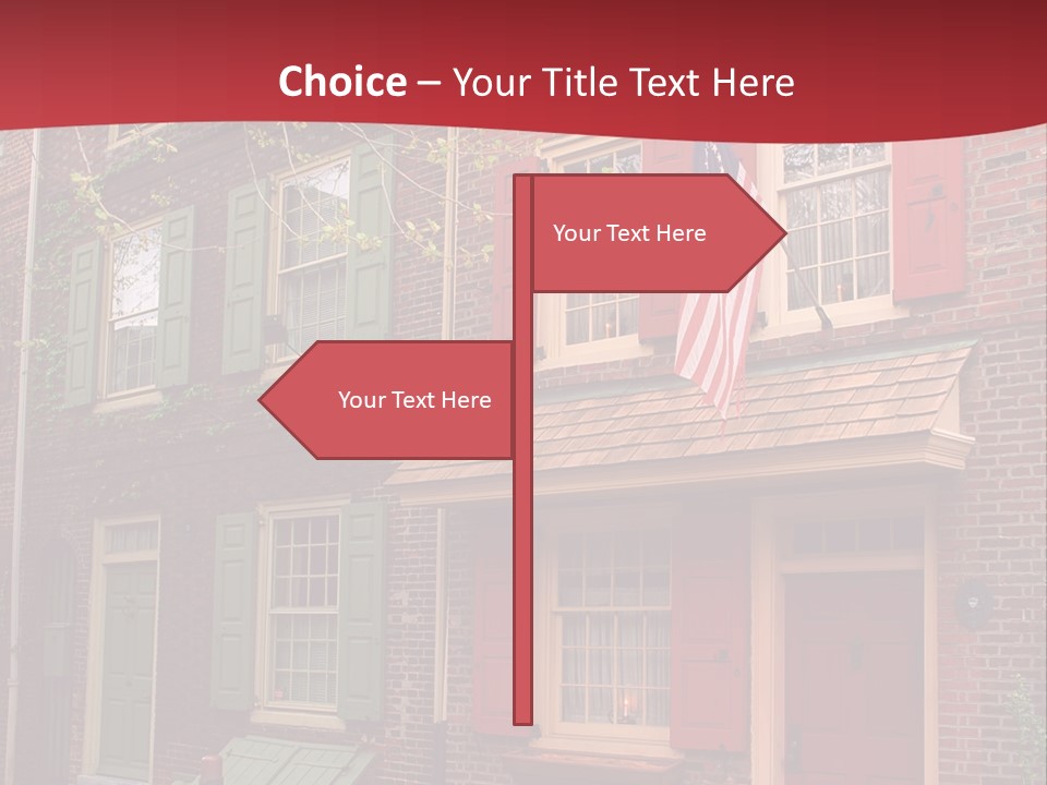 Sidewalk Architecture Exterior PowerPoint Template