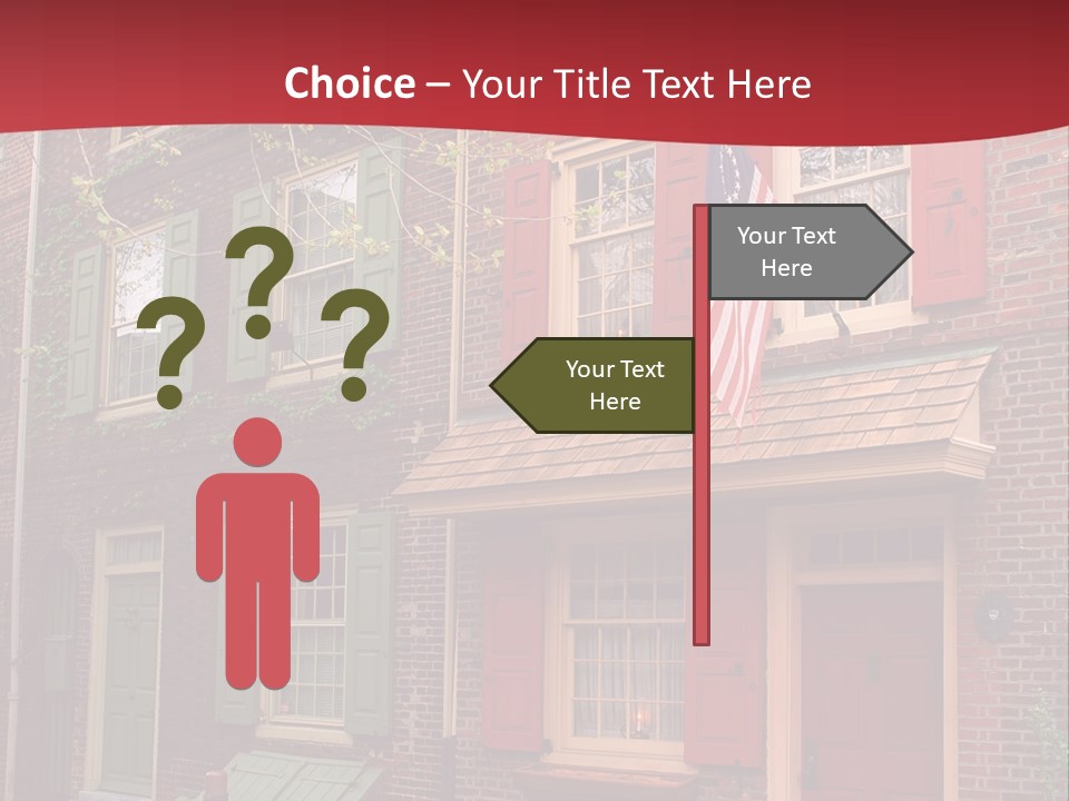 Sidewalk Architecture Exterior PowerPoint Template
