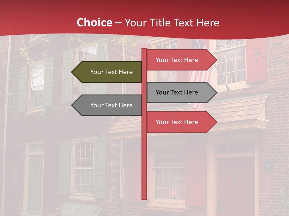 Sidewalk Architecture Exterior PowerPoint Template