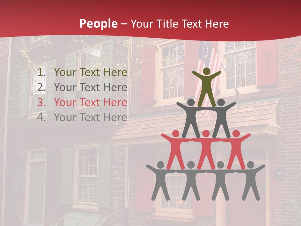 Sidewalk Architecture Exterior PowerPoint Template