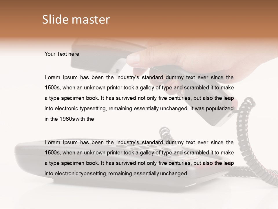 Service Vintage Hand PowerPoint Template