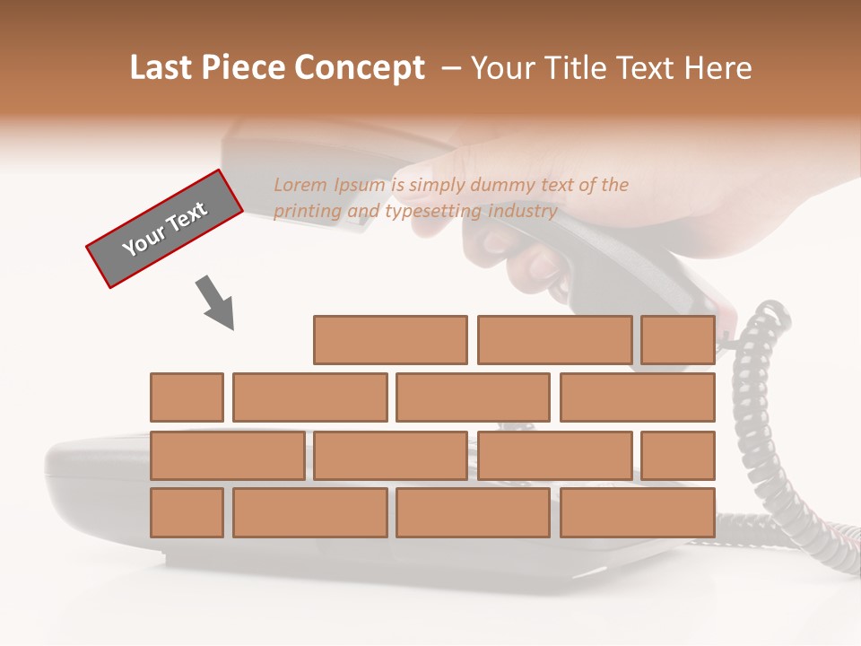 Service Vintage Hand PowerPoint Template