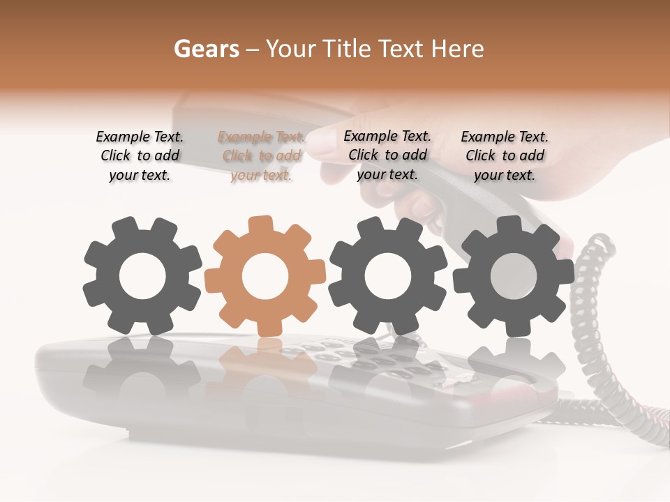 Service Vintage Hand PowerPoint Template