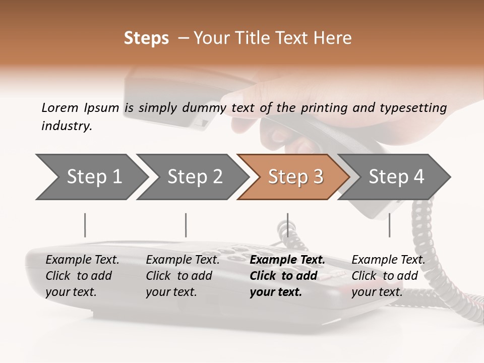 Service Vintage Hand PowerPoint Template