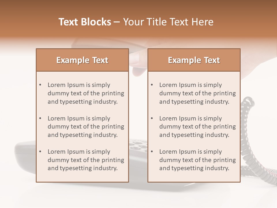 Service Vintage Hand PowerPoint Template