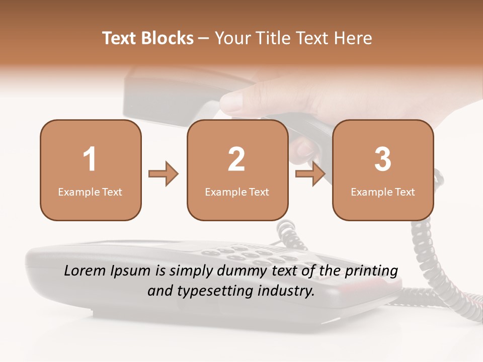 Service Vintage Hand PowerPoint Template