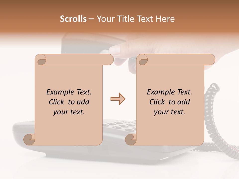 Service Vintage Hand PowerPoint Template