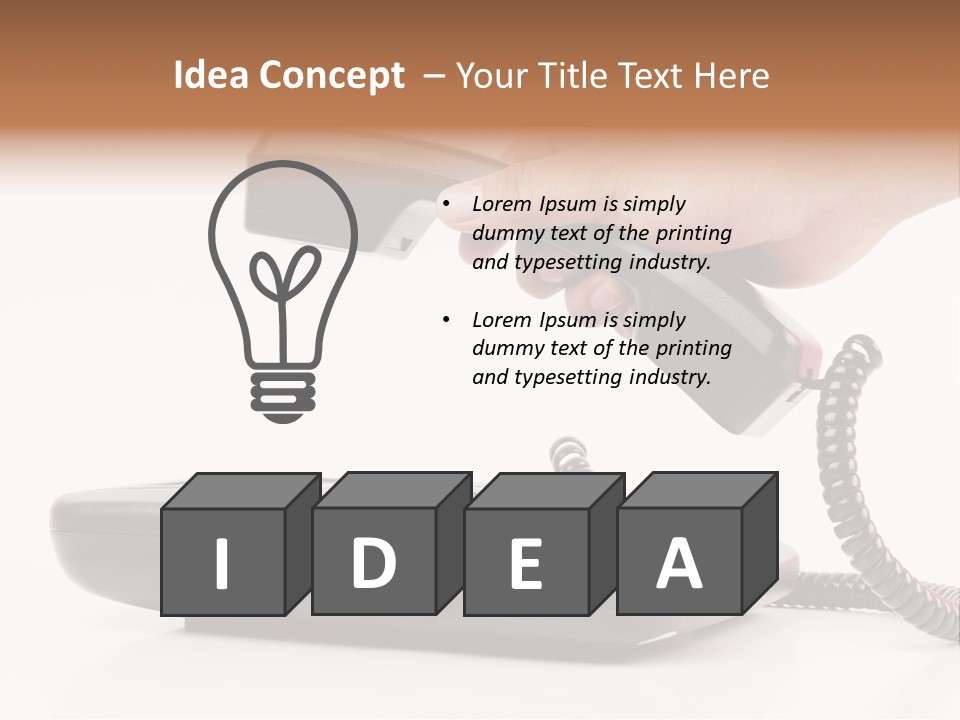 Service Vintage Hand PowerPoint Template