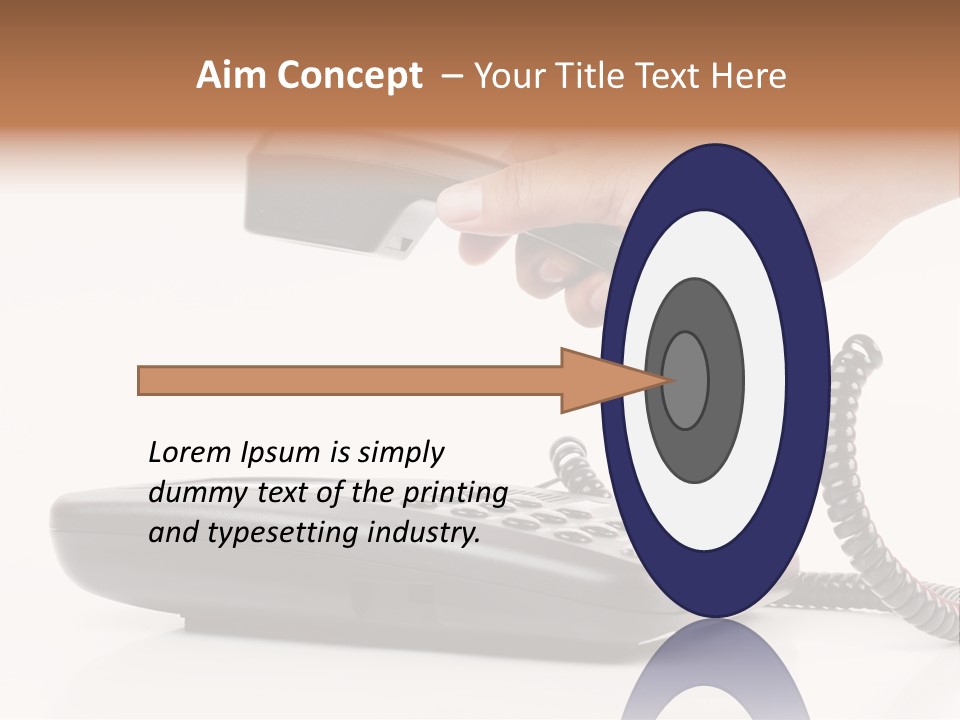 Service Vintage Hand PowerPoint Template