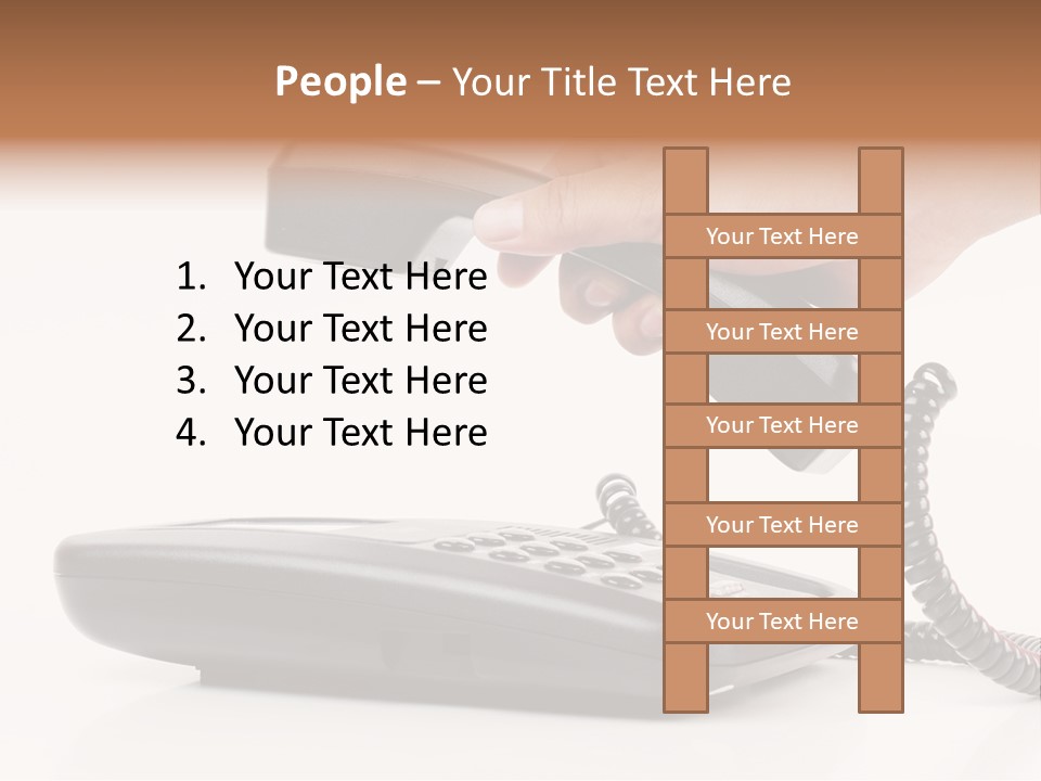 Service Vintage Hand PowerPoint Template