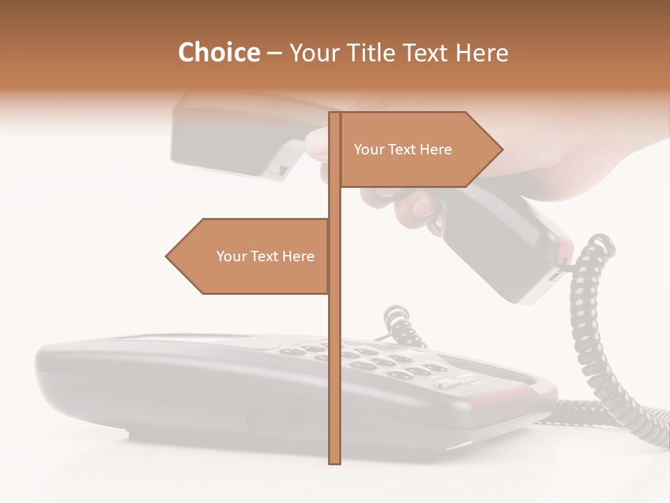 Service Vintage Hand PowerPoint Template