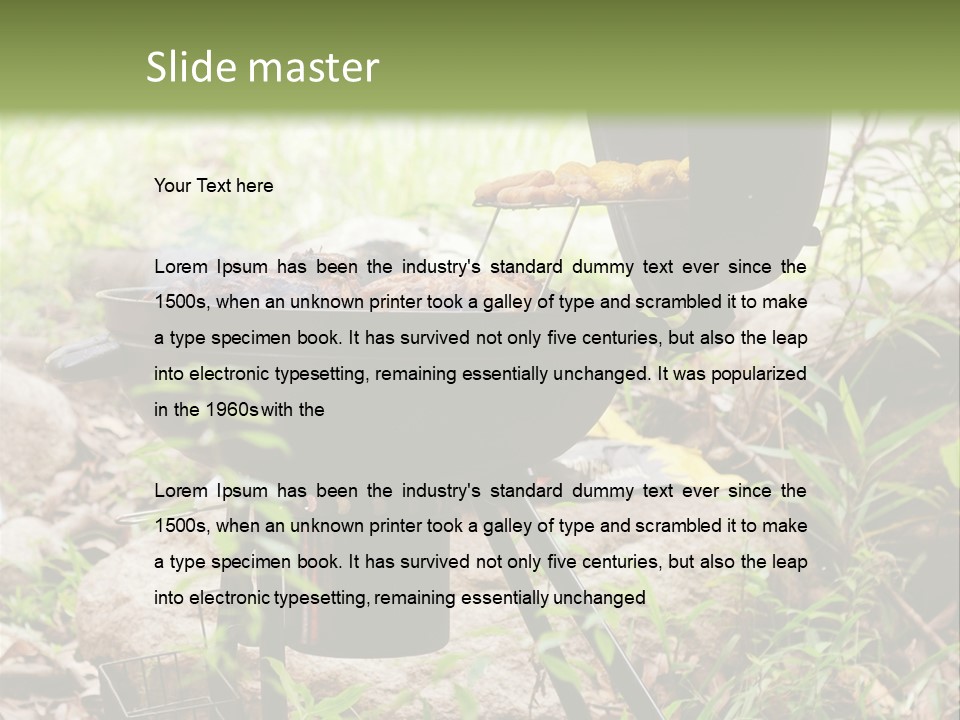 Weekend Open Hamburger PowerPoint Template