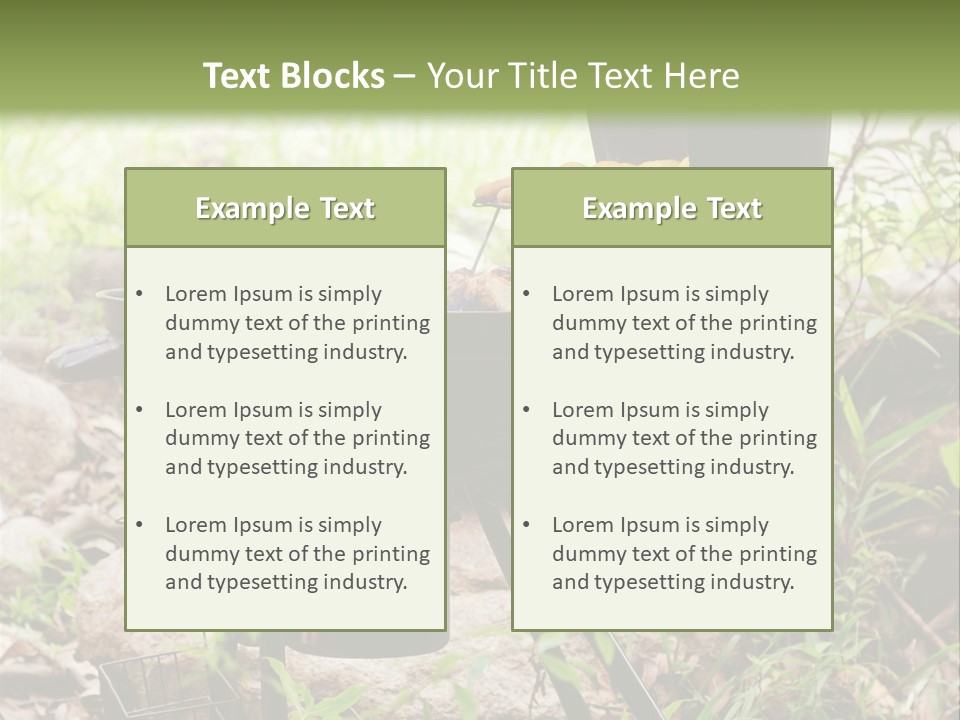 Weekend Open Hamburger PowerPoint Template
