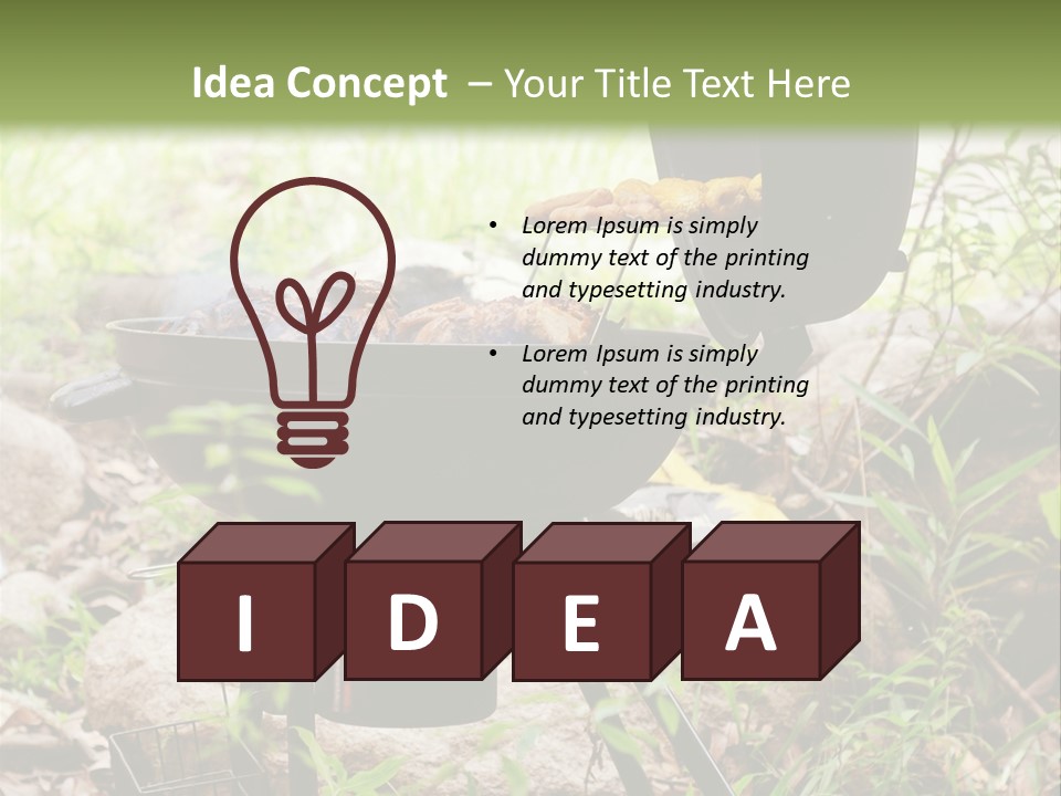 Weekend Open Hamburger PowerPoint Template