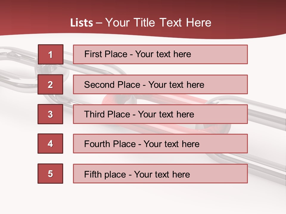 Chart Numbers Paper PowerPoint Template