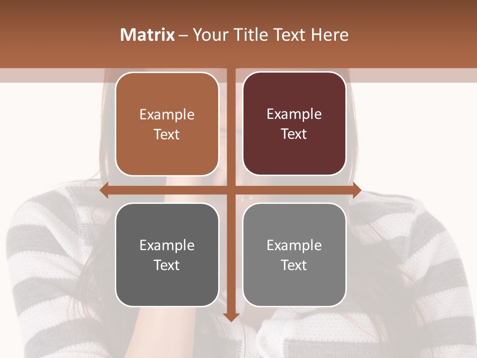 Lady Thin Wrinkles PowerPoint Template