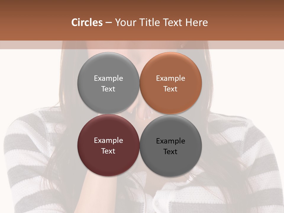 Lady Thin Wrinkles PowerPoint Template