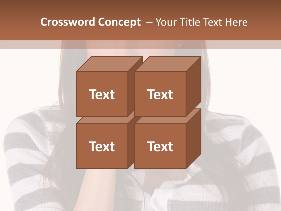 Lady Thin Wrinkles PowerPoint Template