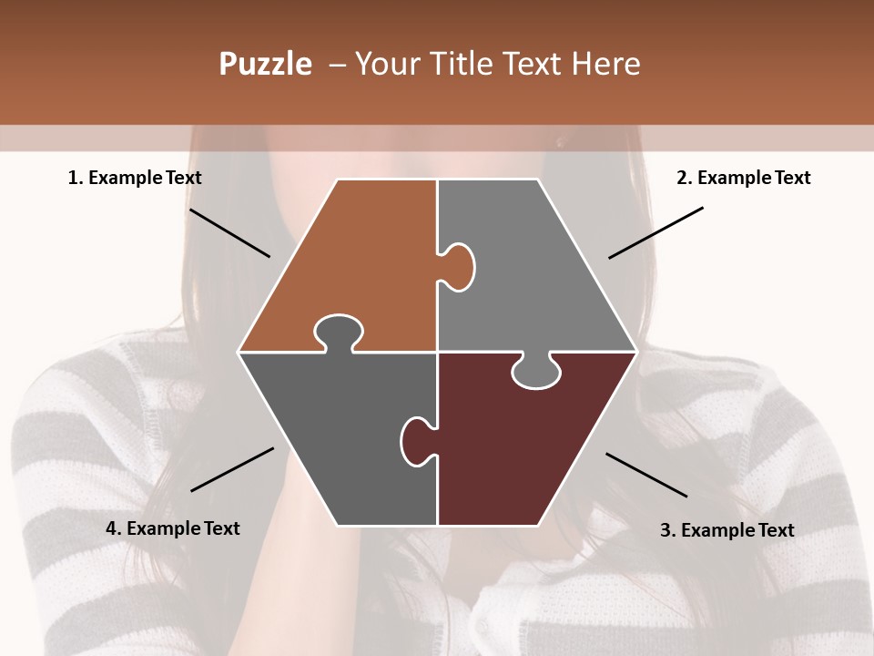 Lady Thin Wrinkles PowerPoint Template