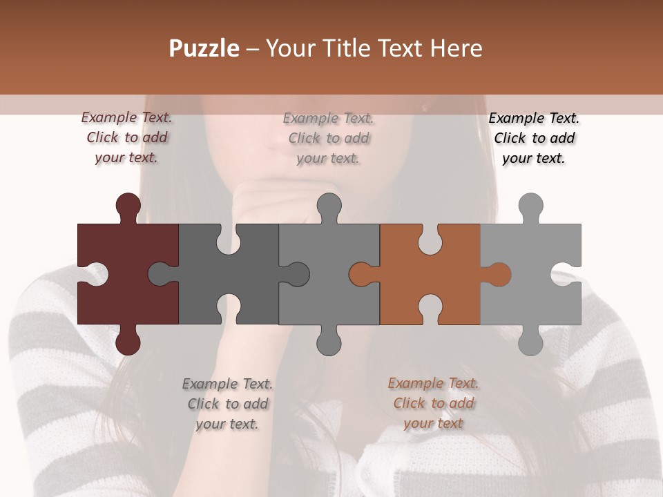 Lady Thin Wrinkles PowerPoint Template