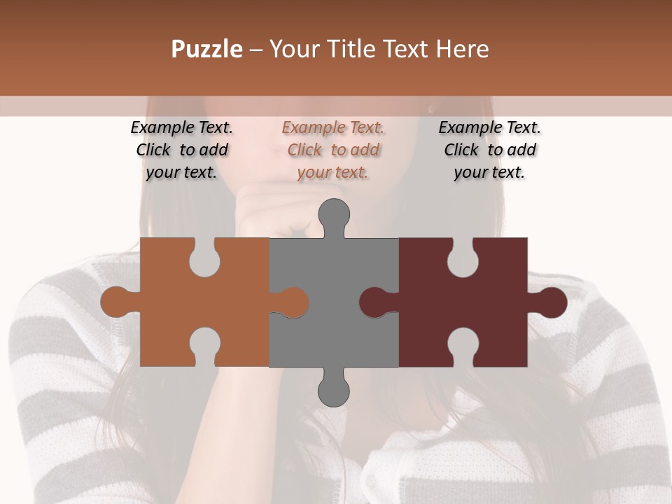 Lady Thin Wrinkles PowerPoint Template