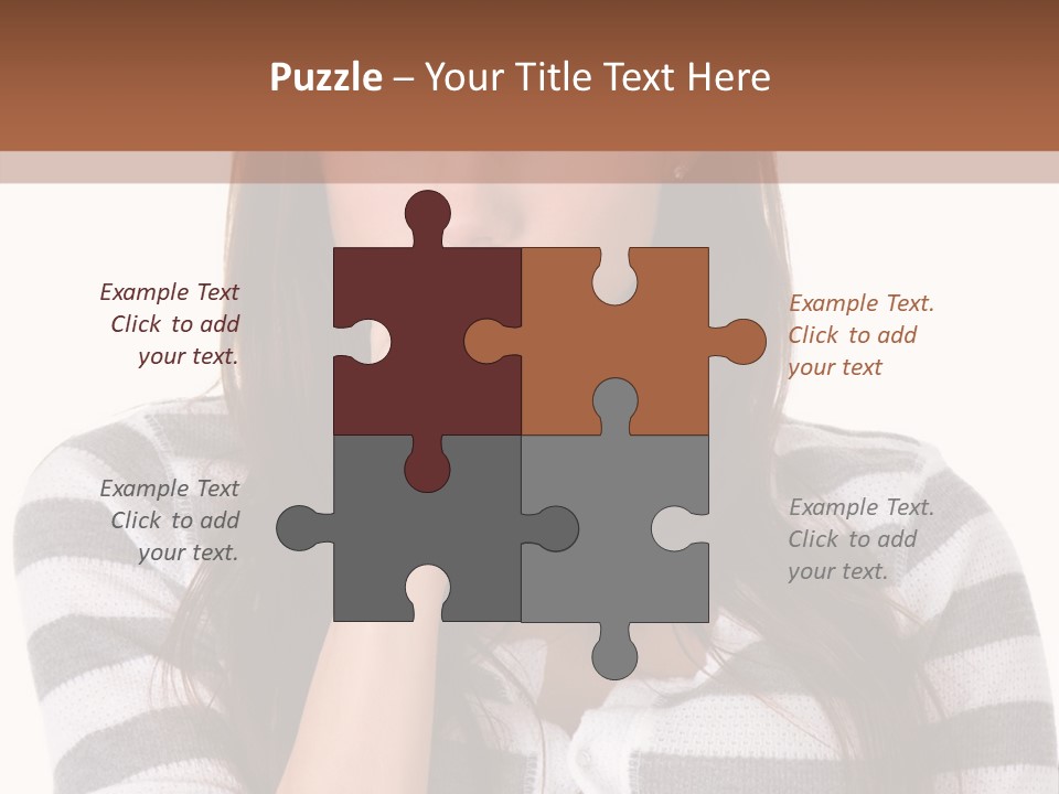 Lady Thin Wrinkles PowerPoint Template