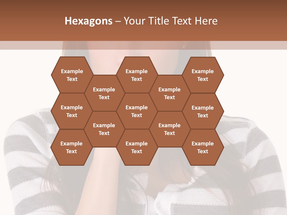 Lady Thin Wrinkles PowerPoint Template