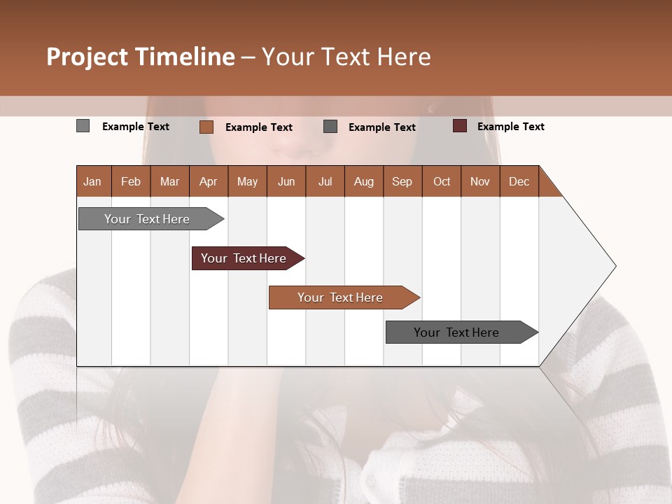 Lady Thin Wrinkles PowerPoint Template