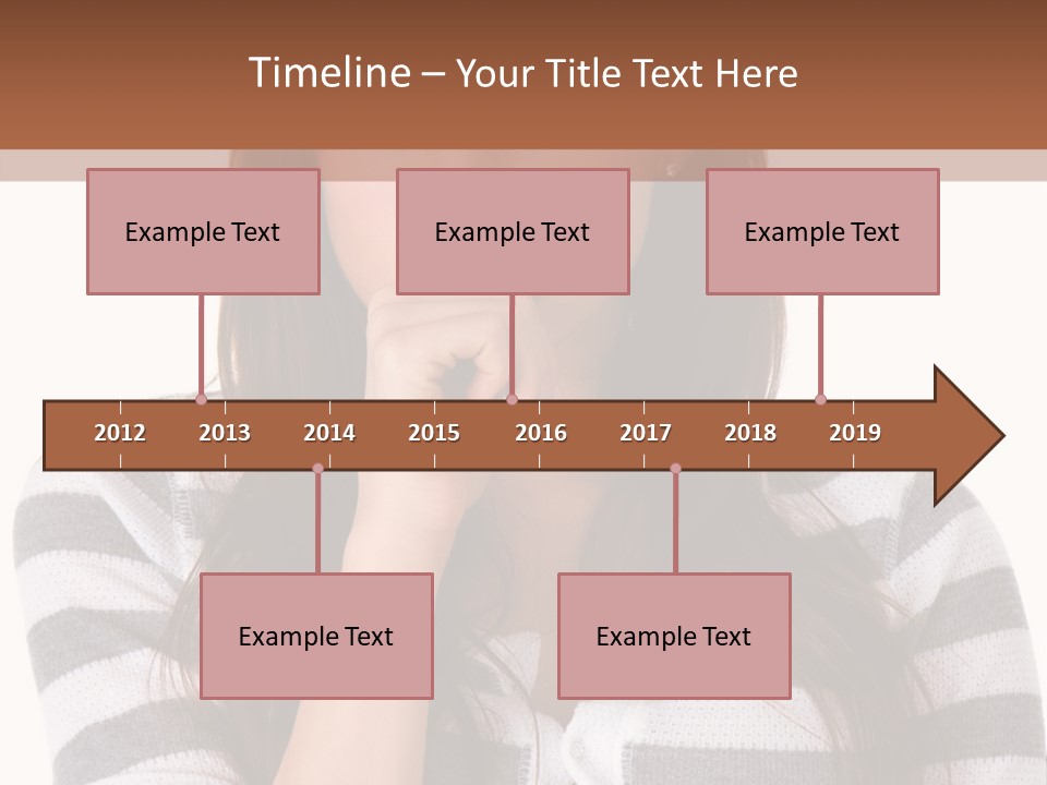 Lady Thin Wrinkles PowerPoint Template