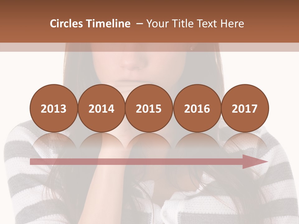 Lady Thin Wrinkles PowerPoint Template