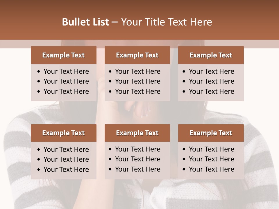 Lady Thin Wrinkles PowerPoint Template