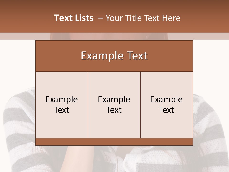 Lady Thin Wrinkles PowerPoint Template