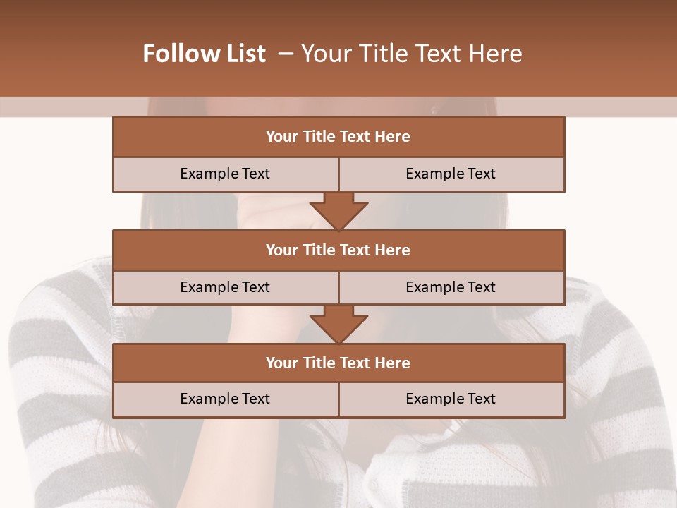 Lady Thin Wrinkles PowerPoint Template