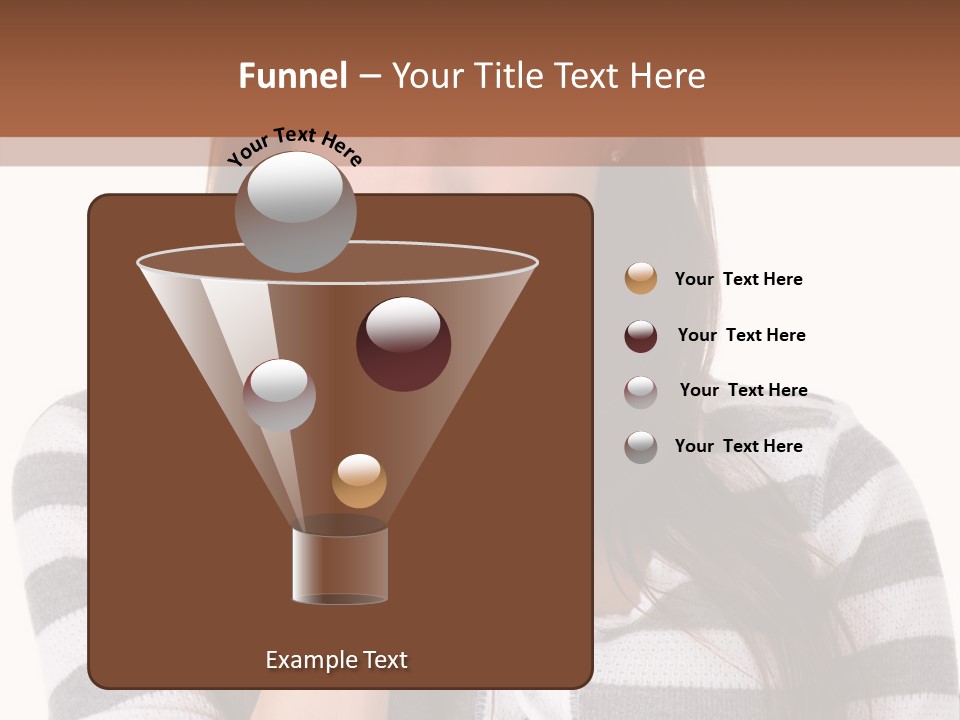 Lady Thin Wrinkles PowerPoint Template