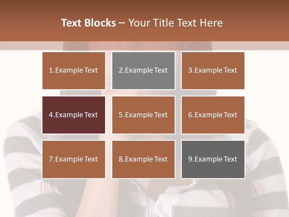 Lady Thin Wrinkles PowerPoint Template