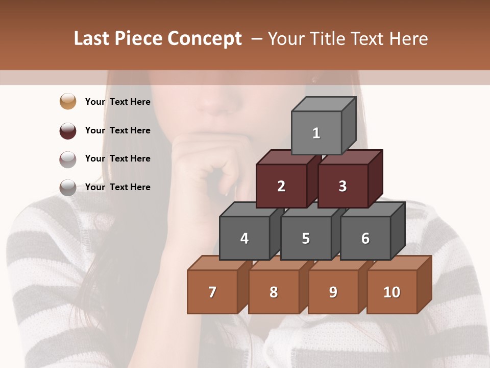 Lady Thin Wrinkles PowerPoint Template