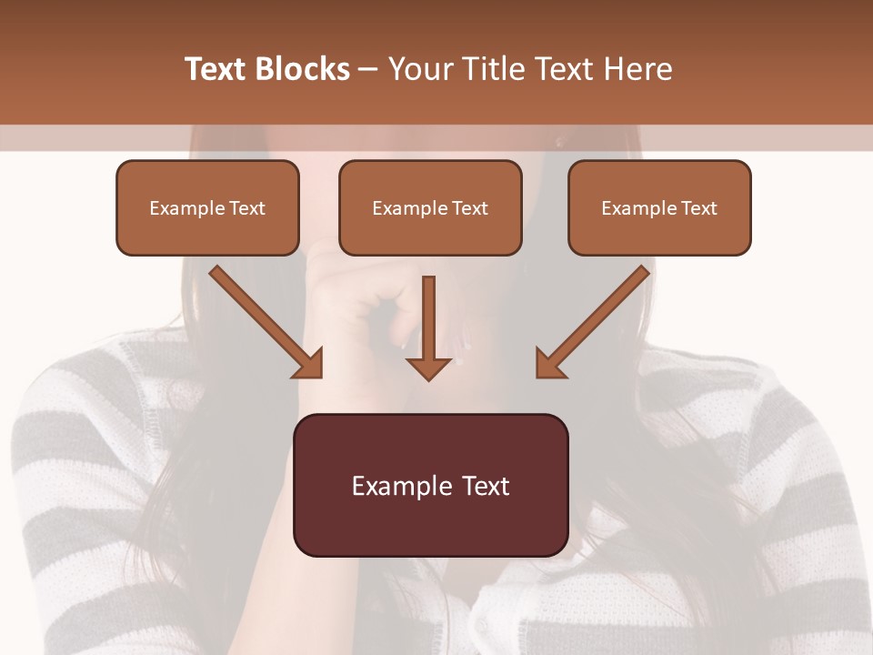 Lady Thin Wrinkles PowerPoint Template