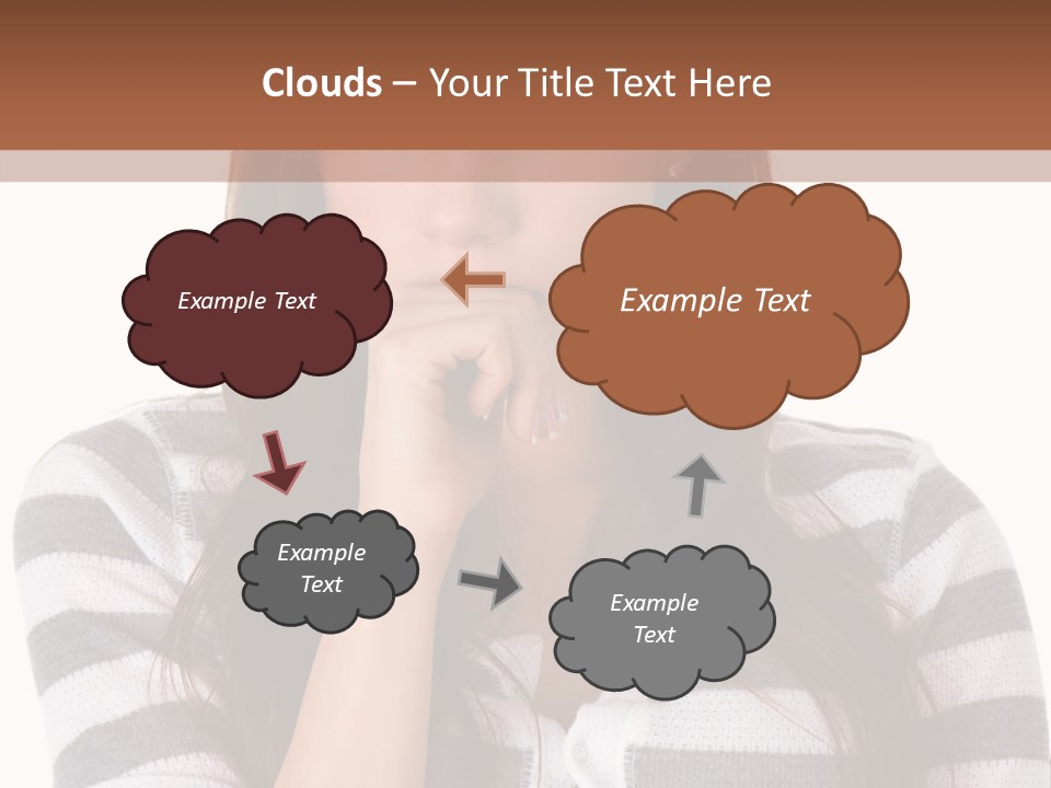 Lady Thin Wrinkles PowerPoint Template