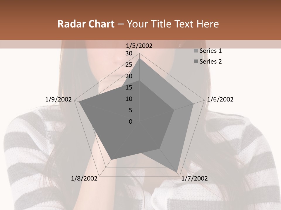 Lady Thin Wrinkles PowerPoint Template