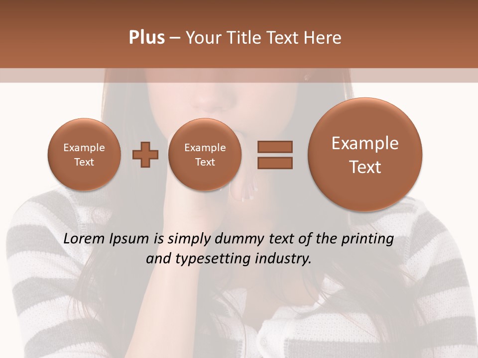 Lady Thin Wrinkles PowerPoint Template