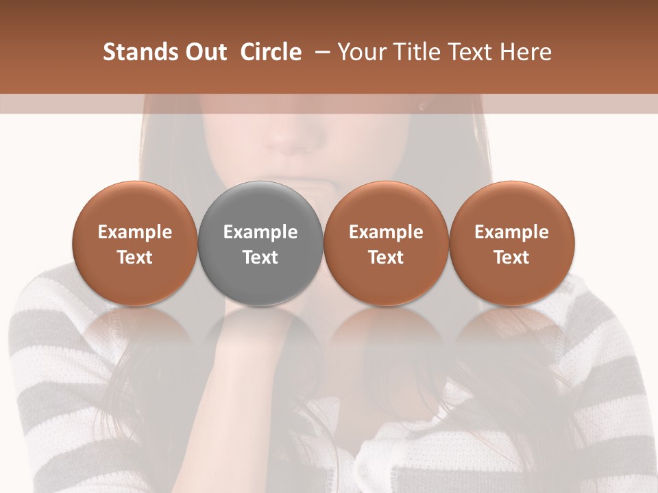 Lady Thin Wrinkles PowerPoint Template