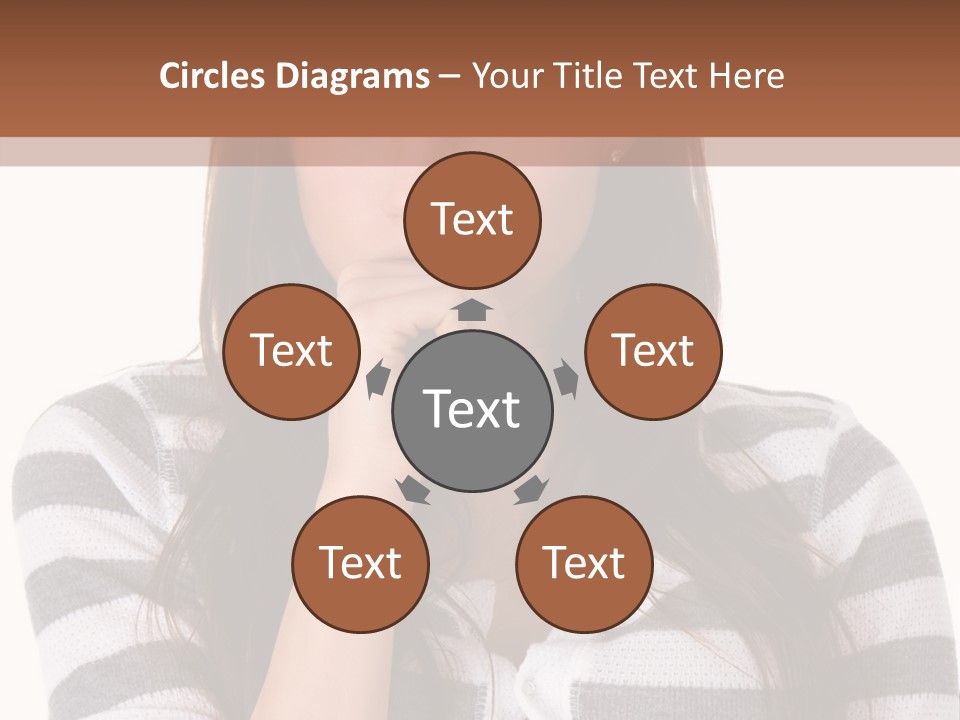 Lady Thin Wrinkles PowerPoint Template