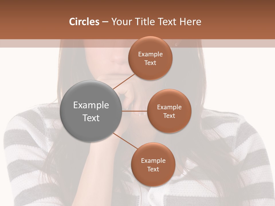 Lady Thin Wrinkles PowerPoint Template